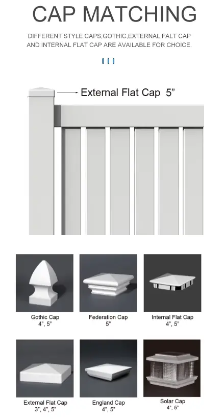 PVC Semi Privacy Fencing PVC Semi Privacy Fencing