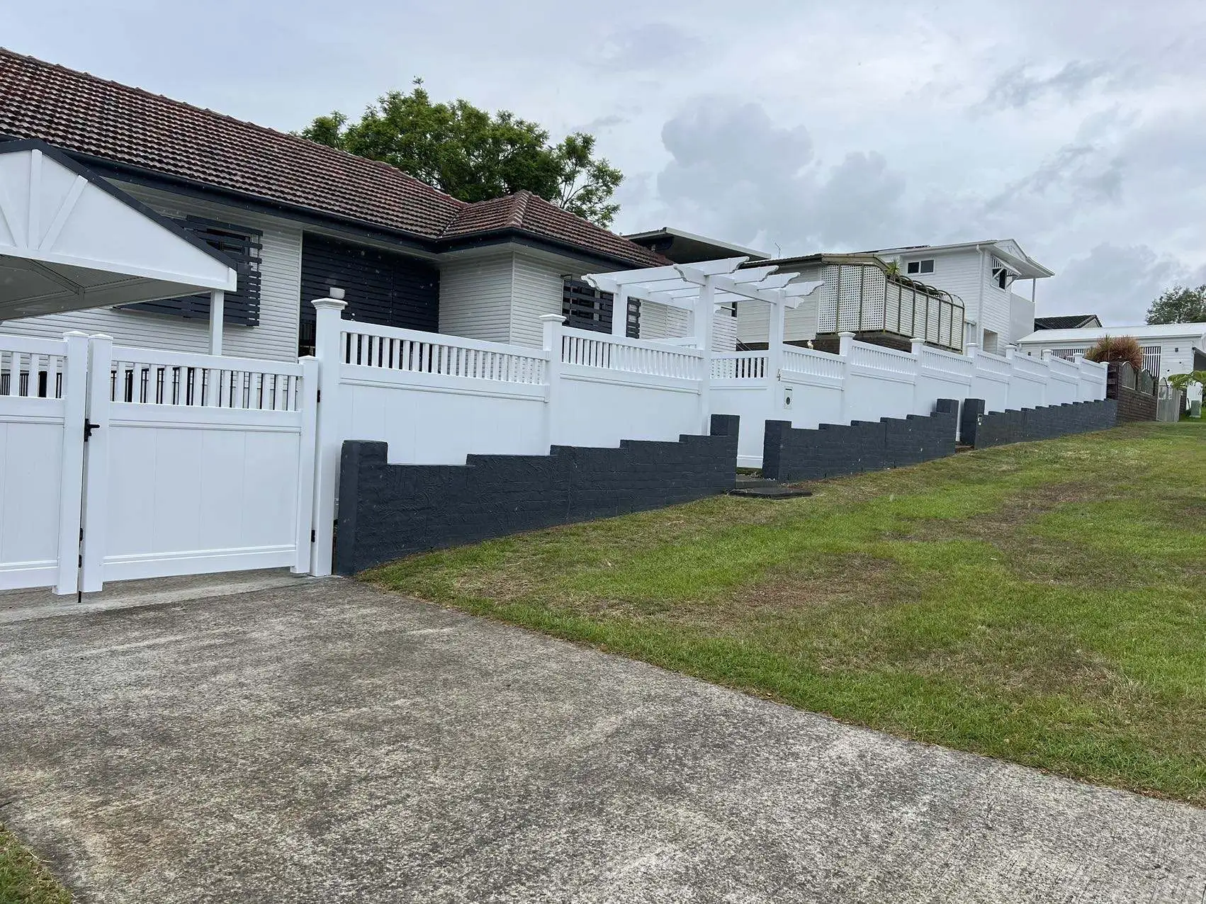 White Vinyl Fence Door