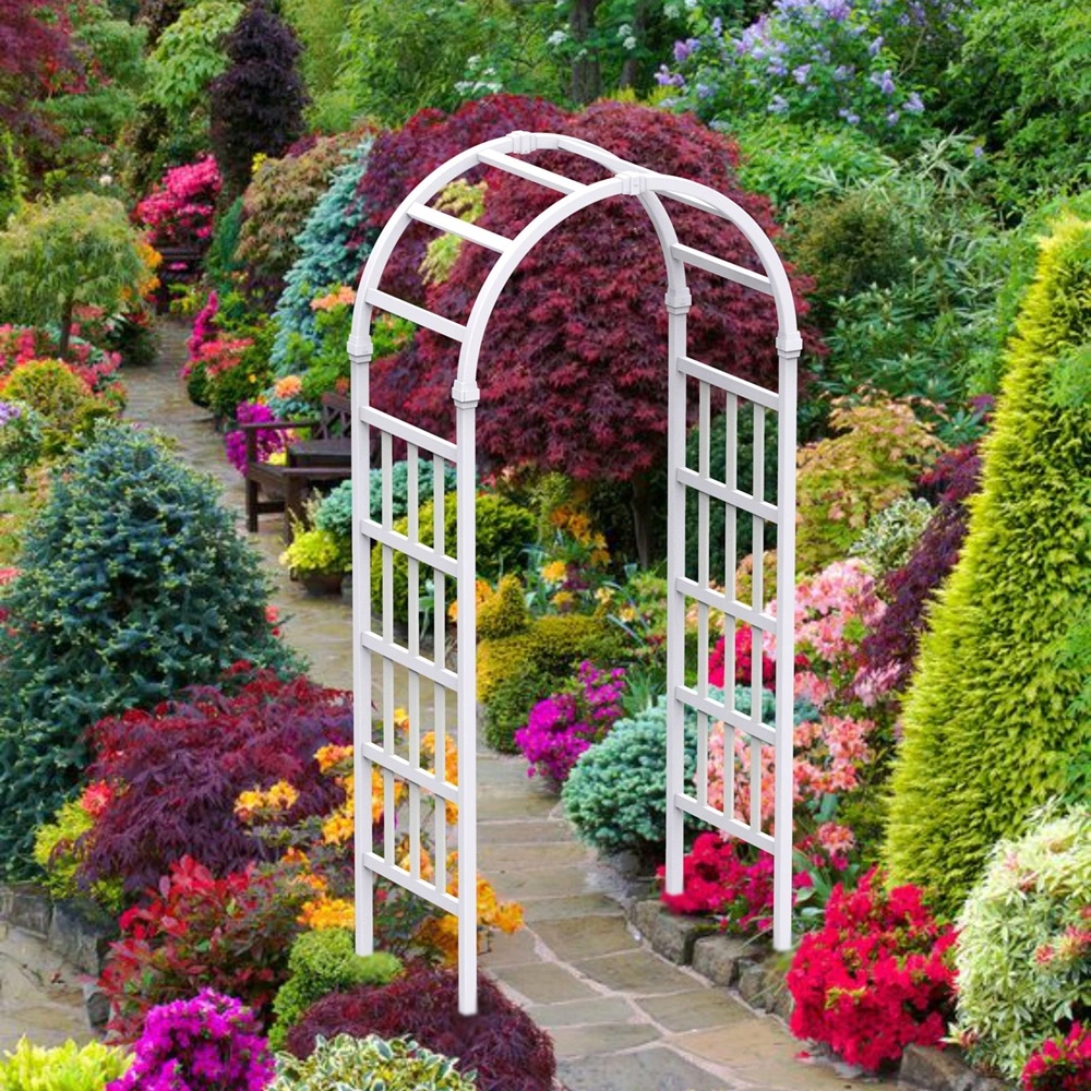 pvc garden arbor
