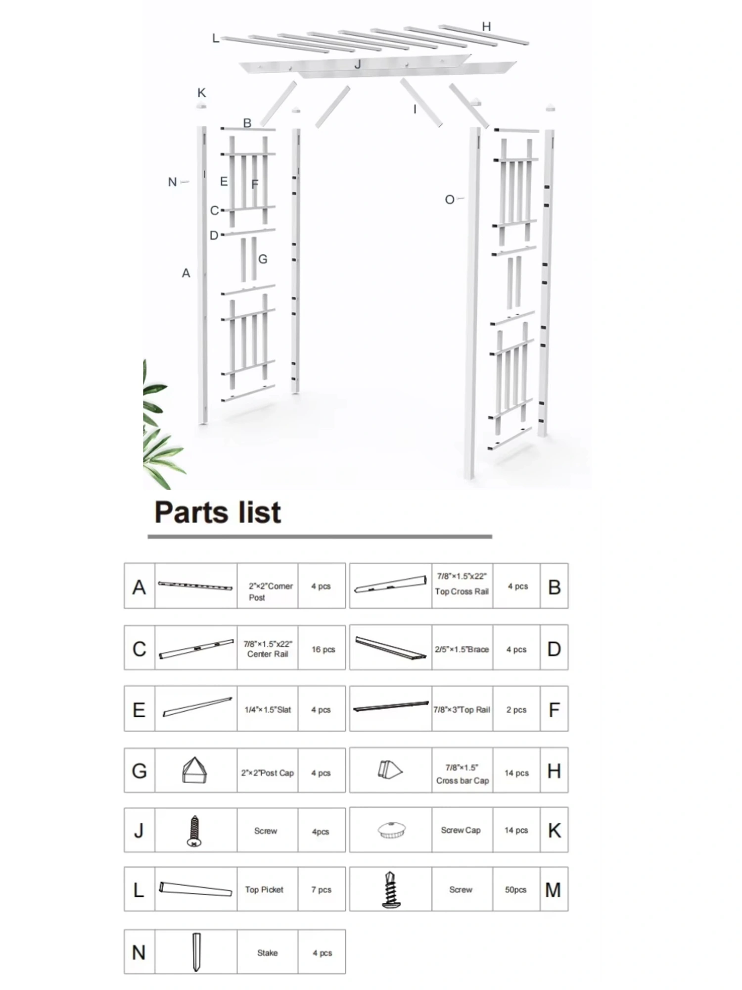 pvc arbour pvc arbour