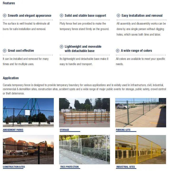 Portable Construction Fencing Portable Construction Fencing