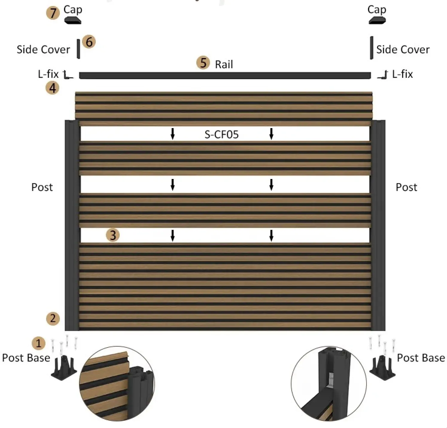 WPC Slat Fences (Slated Composite Fencing) WPC Slat Fences (Slated Composite Fencing)