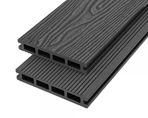 WPC 3D Embossed Flooring (3D Composite Decking)-grey