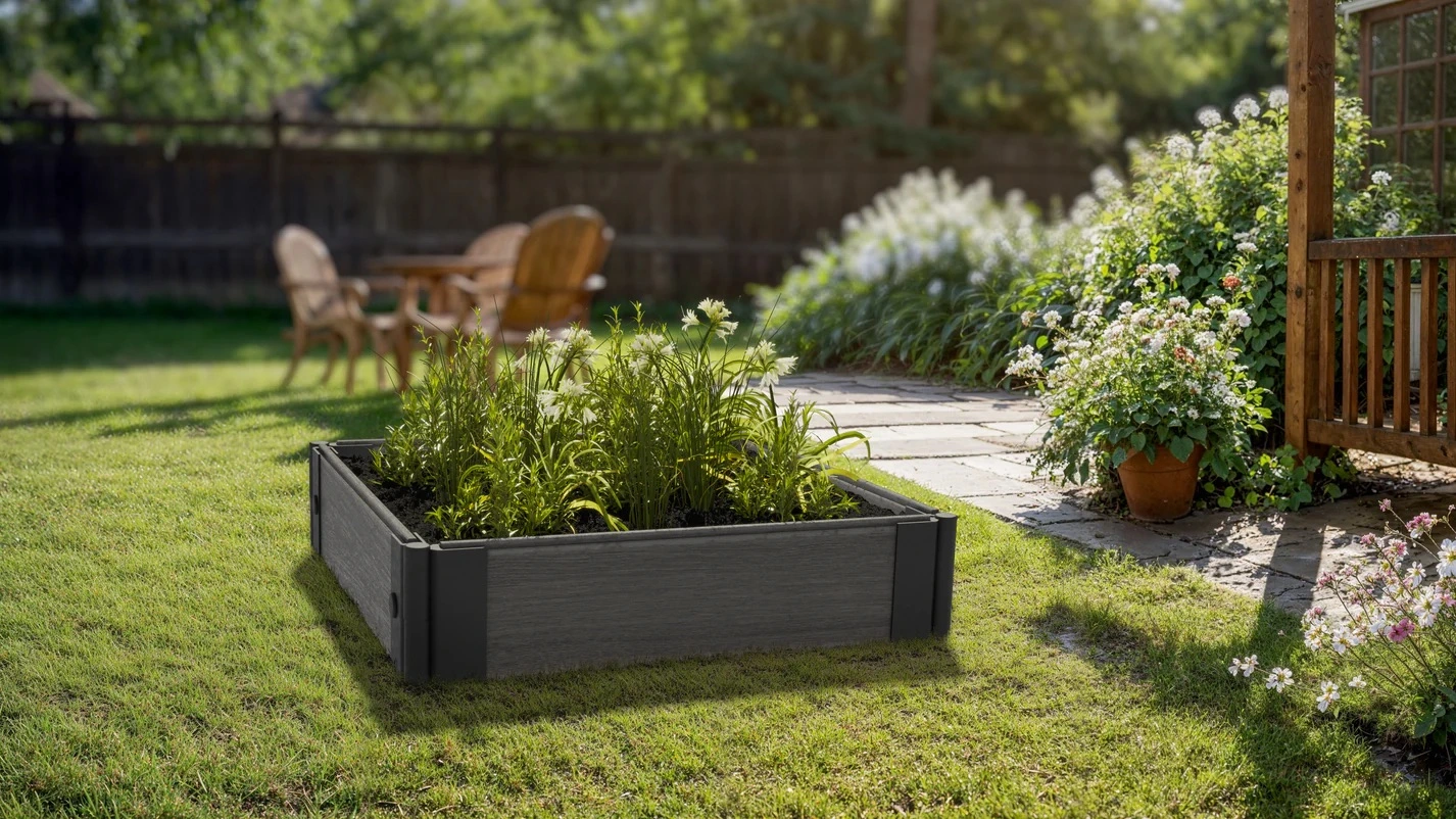 WPC Floor Flower Box (Composite Decking Flower Box) WPC Floor Flower Box (Composite Decking Flower Box)