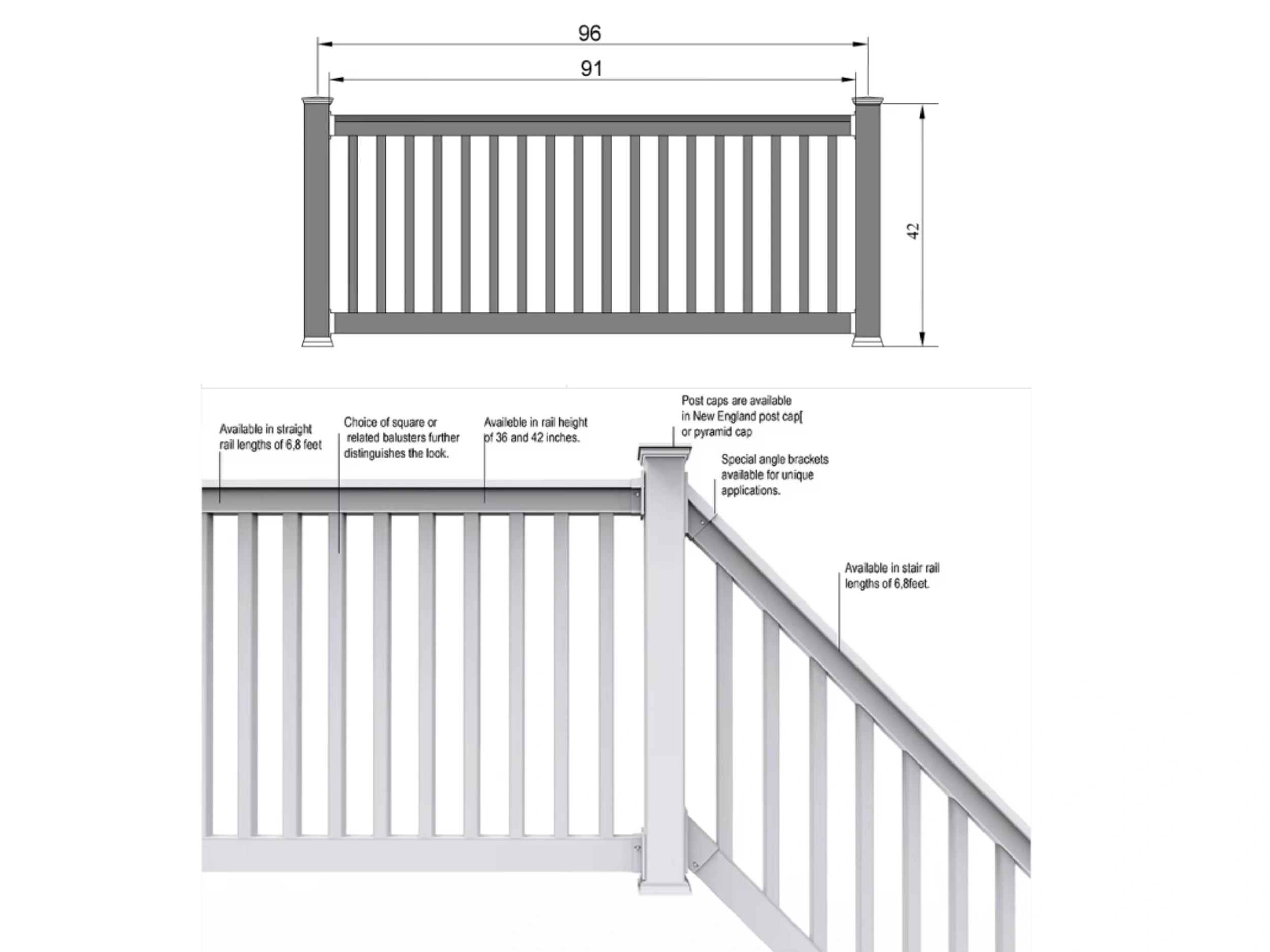 White PVC Handrail White PVC Handrail