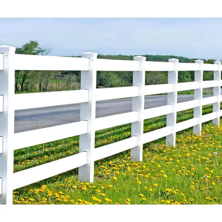 4 Rail Vinyl Fencing
