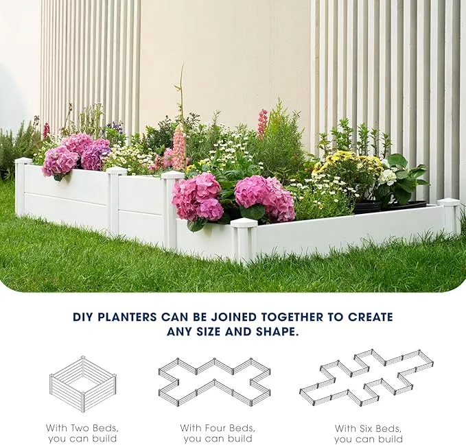 PVC Raised Flower Beds PVC Raised Flower Beds