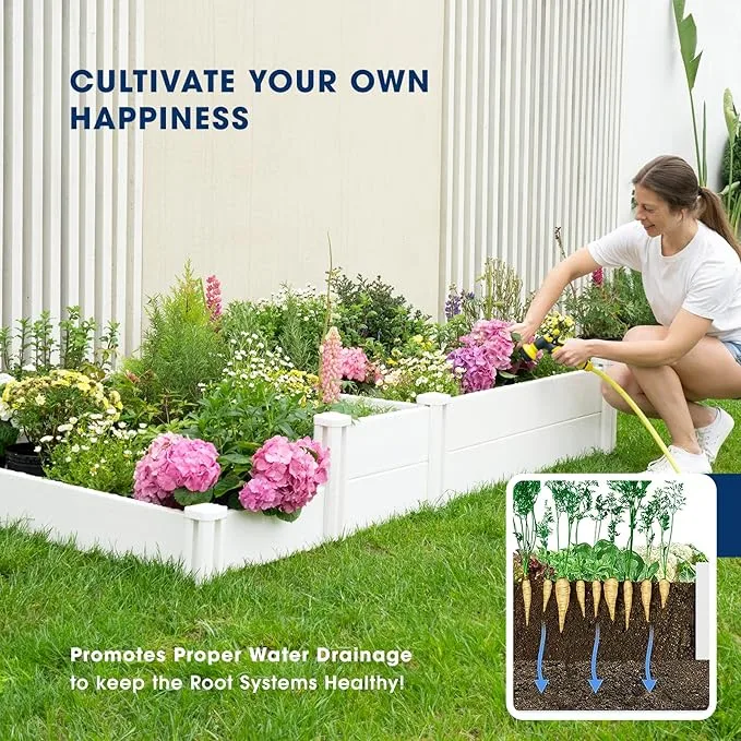 PVC Raised Flower Beds PVC Raised Flower Beds