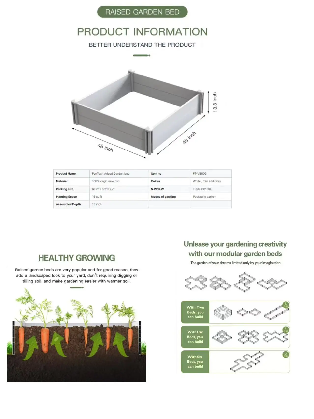 PVC Raised Planter PVC Raised Planter