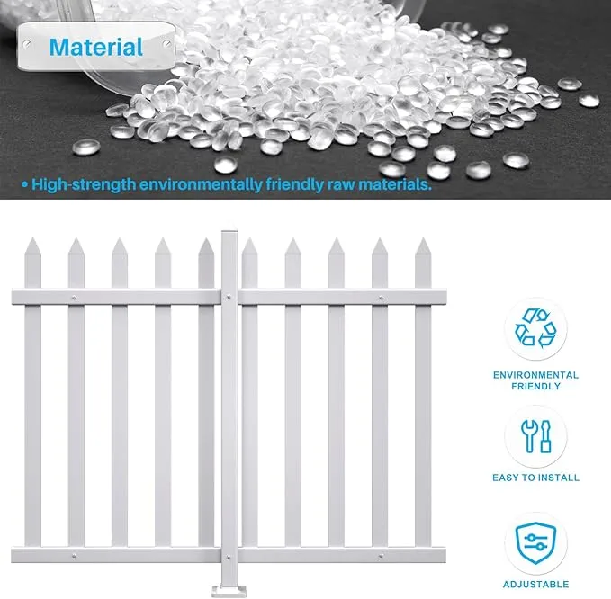 White Vinyl Pool Fence