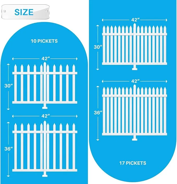 White Vinyl Pool Fence
