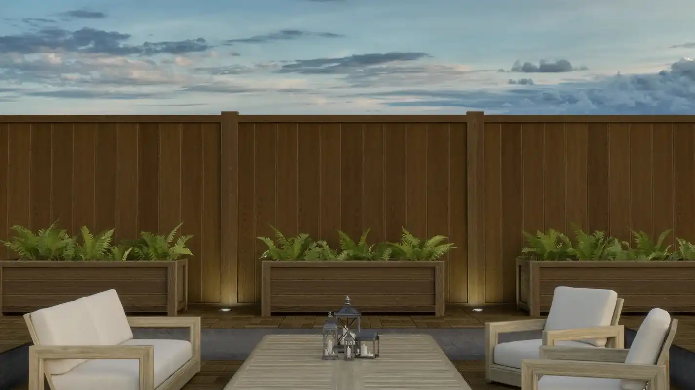 WPC Vertical Fence Panels