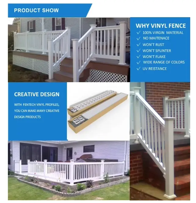 Outdoor Vinyl Railings For Steps