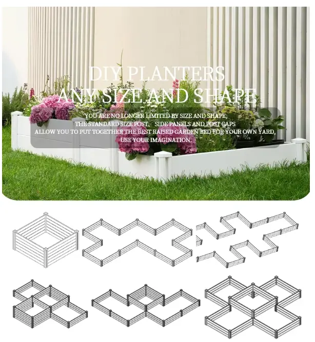 PVC Raised Flower Beds